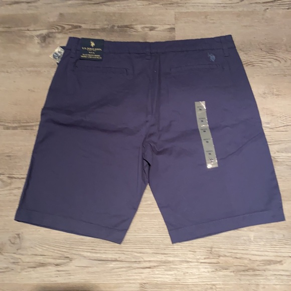 U.S. Polo Assn. flat front shorts navy blue size 34 NWT - Picture 4 of 5